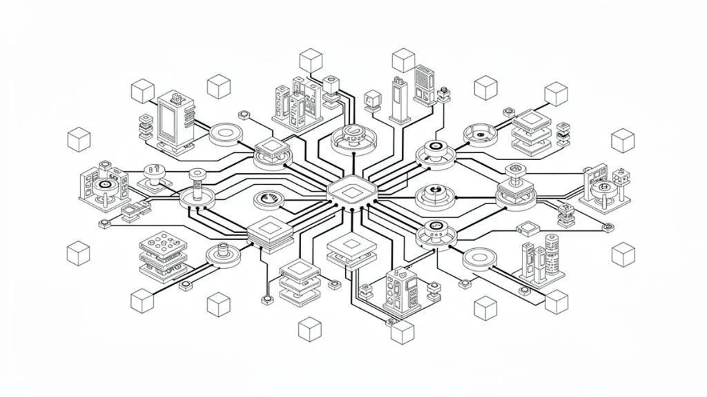 Conceptual illustration of software modules connected by branching dependency paths across an architectural boundary. architecture decision records