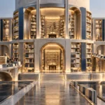 Owned Media Strategy: Building a Durable Publication 5 Conceptual architectural publication archive with interconnected knowledge collections and outward discovery pathways representing long-term owned media value. owned media strategy