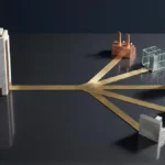 Product Strategy Trade-Offs: Cost and Reversibility 4 Conceptual architectural installation showing three strategic paths, one selected direction, and two deferred alternatives. product strategy trade-offs